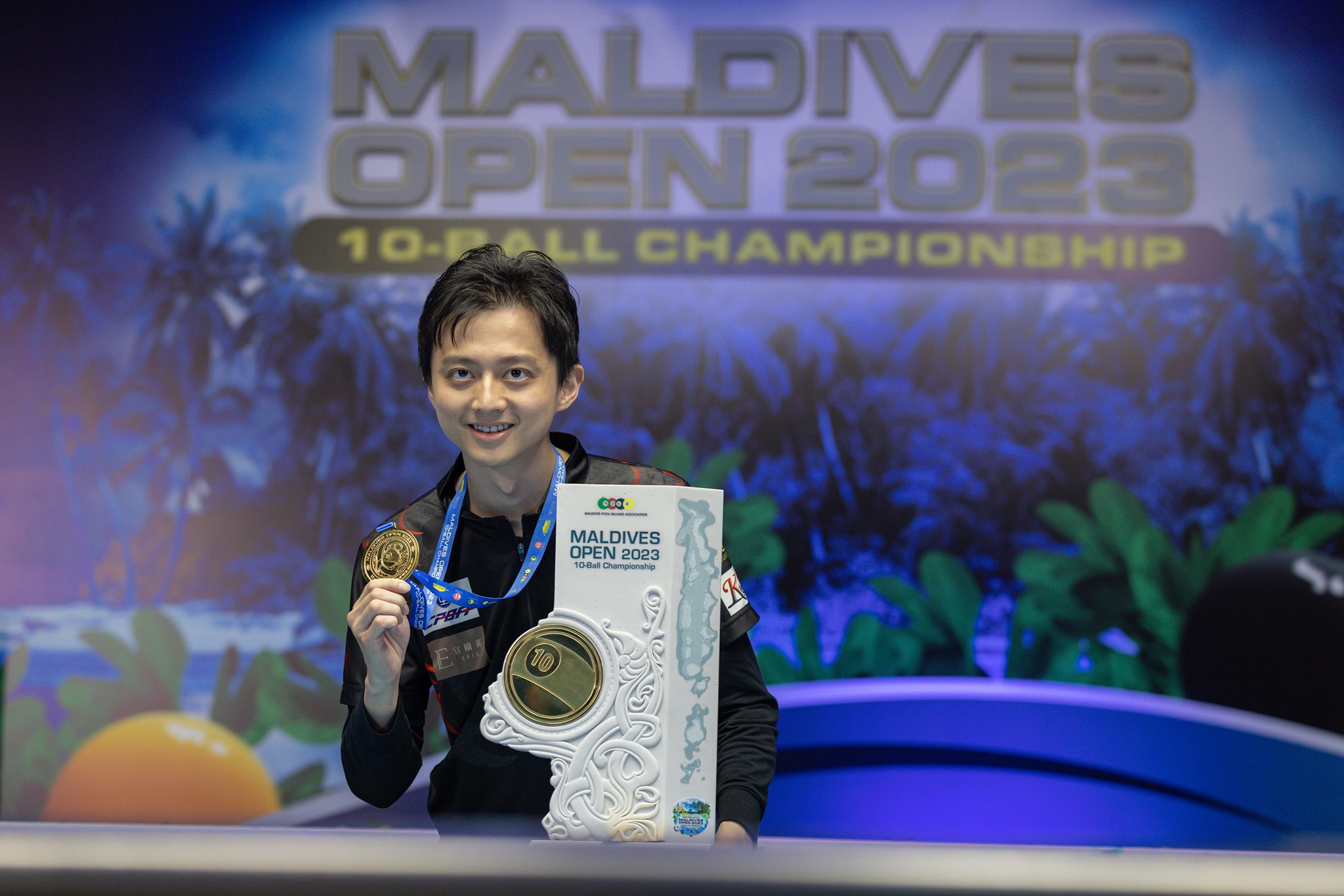 WPA Pool | Maldives Open 2023 - 10 Ball Championship. Champion  - Ko Ping Chung ( Chinese Taipei  )