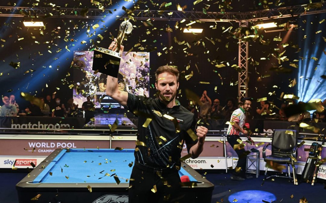 OUSCHAN IS TWO-TIME WORLD POOL CHAMPION