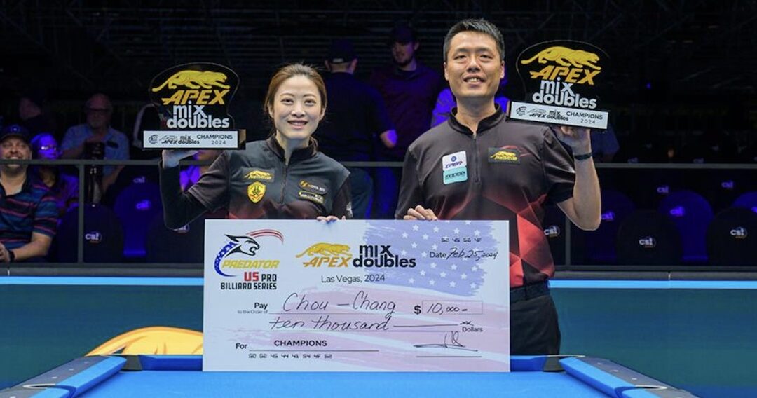 Chou and Chang, the new Apex Mixed Doubles Champions