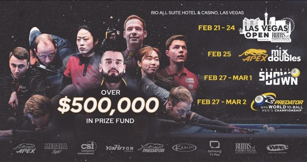 PREVIEW: LAS VEGAS OPEN, 5 PRO EVENTS, OVER $500,000 IN PRIZE FUND