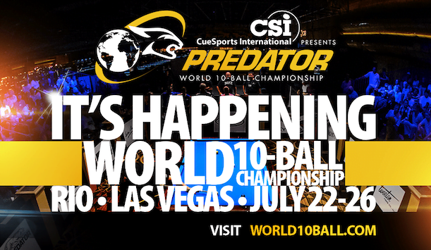 The Predator World 10-Ball Championship kicks off in Las Vegas today!!