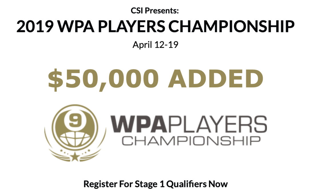 WPA Players Champs – Stage 1 Entry